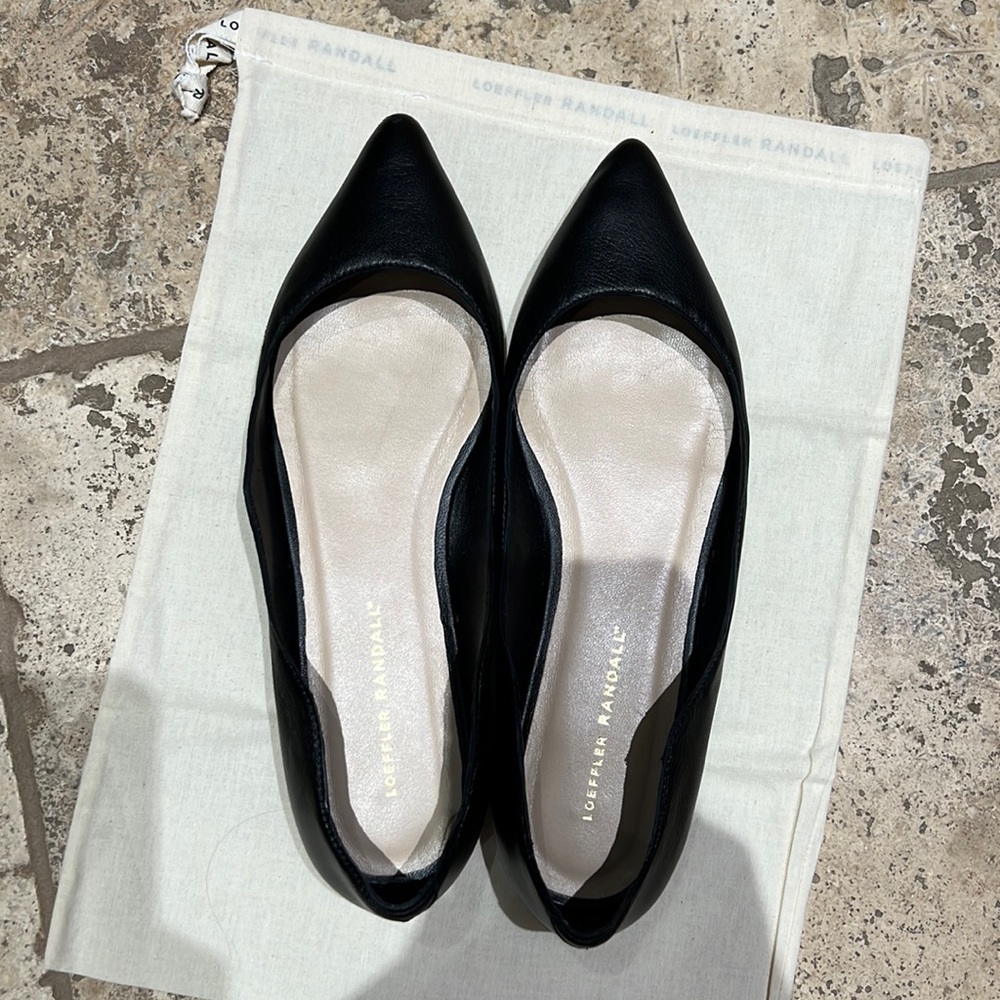 Loeffler Randall Black Flats
